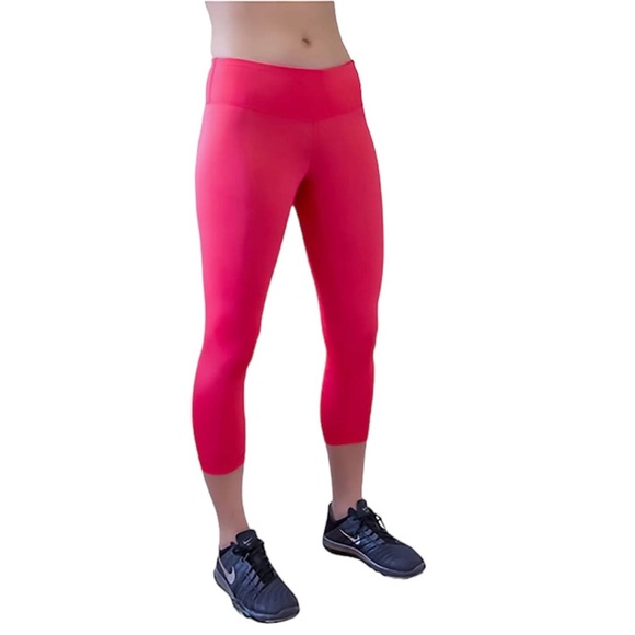 Five12 Apparel Women’s Medium Red Crop Capri Leggings Sustainable - Picture 1 of 11